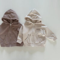 Baby Kid Girls Boys Solid Color Jackets Outwears Wholesale 23113034