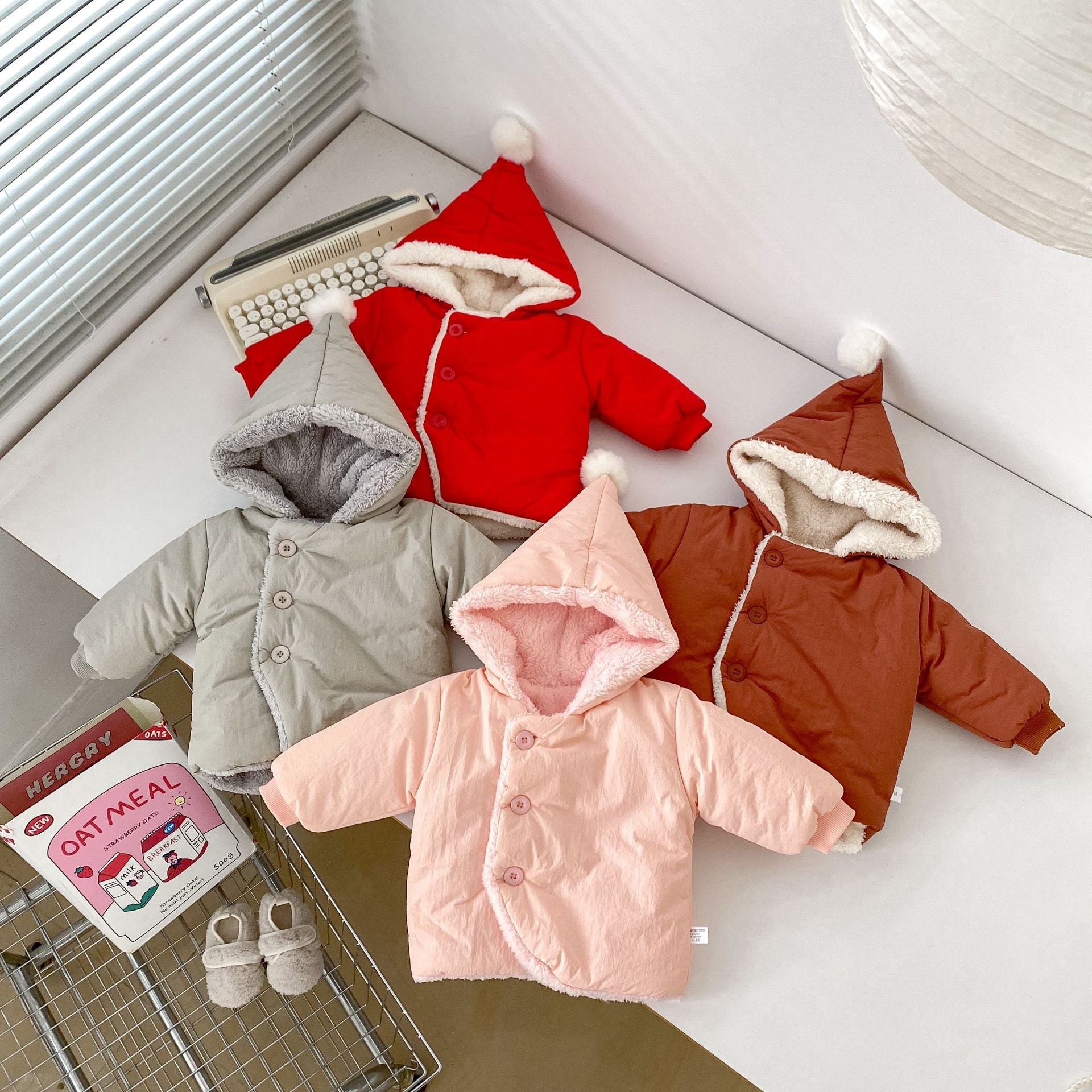 Baby Kid Girls Boys Solid Color Jackets Outwears Wholesale 240913168