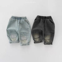 Baby Kid Girls Boys Solid Color Jeans Wholesale 230828309