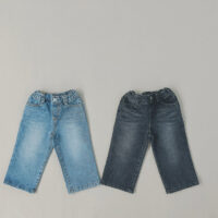 Baby Kid Girls Boys Solid Color Jeans Wholesale 23113085