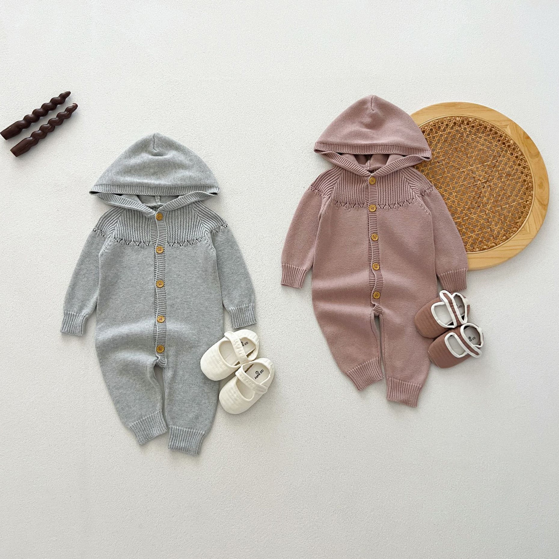 Baby Kid Girls Boys Solid Color Jumpsuits Wholesale 240802369