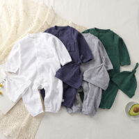 Baby Kid Girls Boys Solid Color Jumpsuits Wholesale 25060412