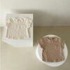 Baby Kid Girls Boys Solid Color Muslin&Ribbed T-Shirts Wholesale 25040310