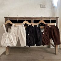 Baby Kid Girls Boys Solid Color Pants Rompers Wholesale 230110211