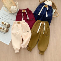 Baby Kid Girls Boys Solid Color Pants Wholesale 24091341