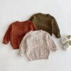Baby Kid Girls Boys Solid Color Sweaters Wholesale 24091353