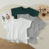 Baby Kid Girls Boys Solid Color T-Shirts Wholesale 250508112