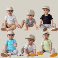 Baby Kid Girls Boys Solid Color T-Shirts Wholesale 25050895