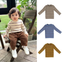 Baby Kid Girls Boys Striped Tops Wholesale 24110644