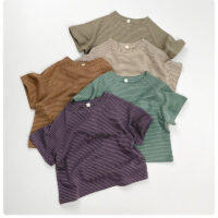 Baby Kid Girls Boys Striped Tops Wholesale 25050893