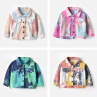 Baby Kid Girls Boys Tie Dye Jackets Outwears Wholesale 220411213