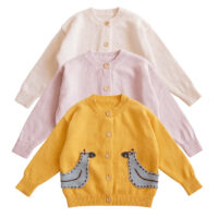 Baby Kid Girls Cartoon Cardigan Knitwear Wholesale 221107139