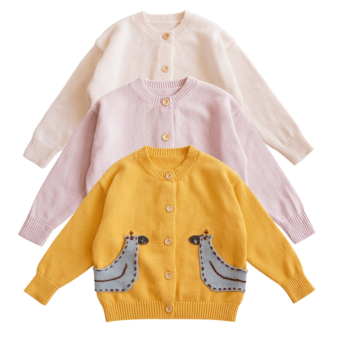 Baby Kid Girls Cartoon Cardigan Knitwear Wholesale 221107139