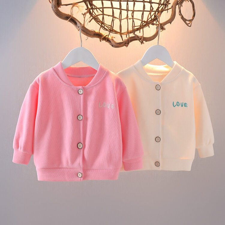 Baby Kid Girls Cartoon Embroidered Print Jackets Outwears Wholesale 230105237