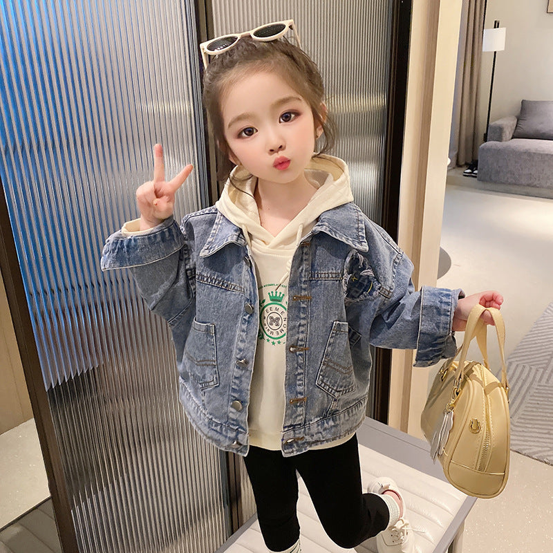 Baby Kid Girls Cartoon Print Jackets Outwears Wholesale 230210325