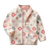 Baby Kid Girls Checked Bohemian Print Jackets Outwears Wholesale 220802607