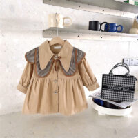 Baby Kid Girls Checked Coats Wholesale 22092293