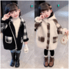 Baby Kid Girls Checked Coats Wholesale 22101371