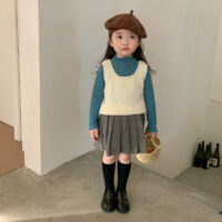 Baby Kid Girls Checked Skirts Wholesale 220916175