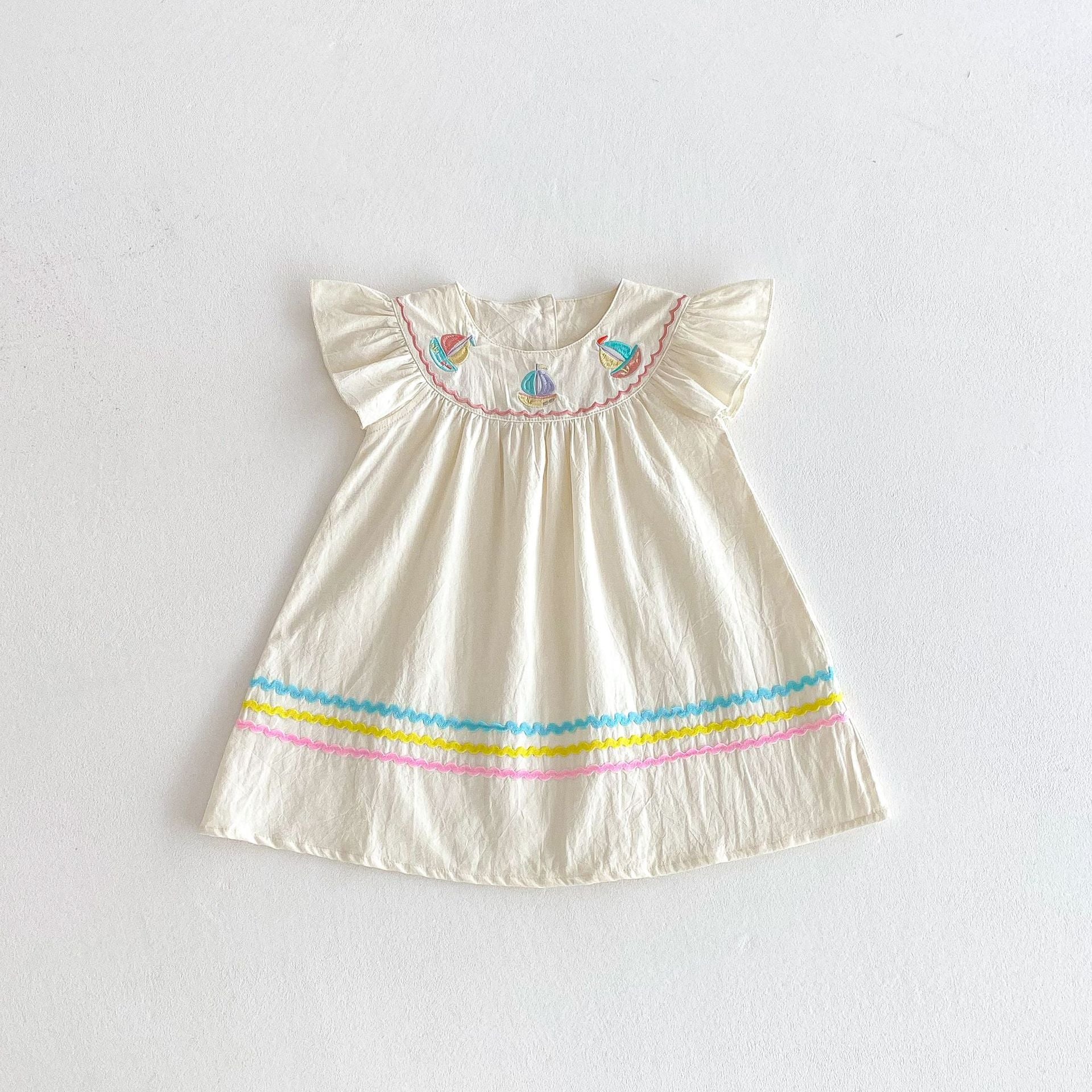 Baby Kid Girls Color-blocking Cartoon Dresses Wholesale 25050844