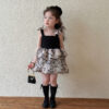 Baby Kid Girls Color-blocking Leopard print Dresses Wholesale 25050835