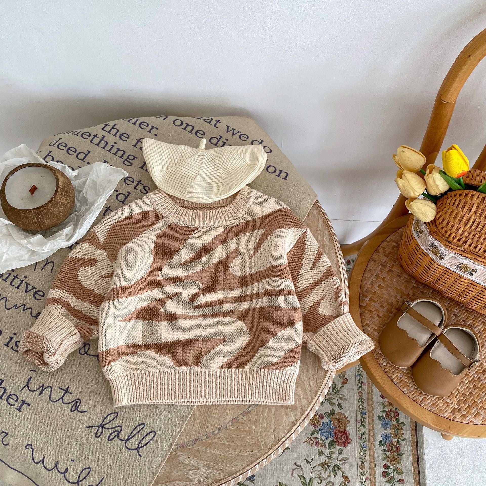 Baby Kid Girls Color-blocking Sweaters Wholesale 230828386