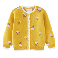 Baby Kid Girls Crochet Cardigan Knitwear Wholesale 221206259