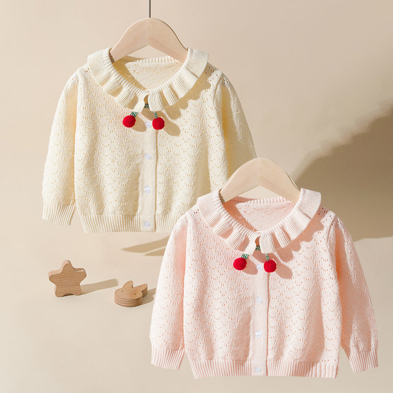 Baby Kid Girls Crochet Cardigan Wholesale 220819332