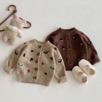 Baby Kid Girls Embroidered Cardigan Wholesale 25092243