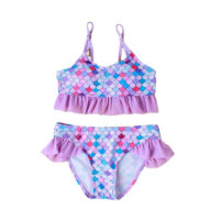Baby Kid Girls Fish scales Beach Swimwears Wholesale 220412200
