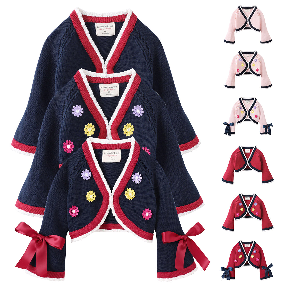 Baby Kid Girls Flower Cardigan Wholesale 221206167
