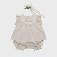 Baby Kid Girls Flower Checked Embroidered Tops Wholesale 230302475