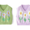 Baby Kid Girls Flower Crochet Vests Waistcoats Knitwear Wholesale 220817199