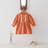 Baby Kid Girls Flower Embroidered Dresses Wholesale 25022783