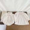 Baby Kid Girls Flower Embroidered Rompers Dresses Wholesale 240802231