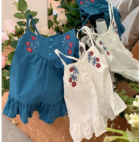 Baby Kid Girls Flower Embroidered Tops Wholesale 230227729