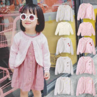 Baby Kid Girls Flower Fruit Crochet Cardigan Wholesale 22120627