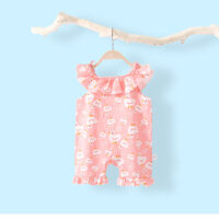 Baby Kid Girls Flower Fruit Polka dots Cartoon Print Rompers Wholesale 220414354