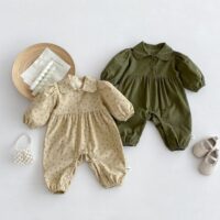 Baby Kid Girls Flower Jumpsuits Wholesale 240802264