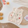 Baby Kid Girls Flower Plant Crochet Embroidered Vests Waistcoats Wholesale 220122421