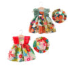 Baby Kid Girls Flower Print Beach Dresses And Hats Wholesale 220330357