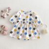 Baby Kid Girls Flower Print Dresses Wholesale 25050853