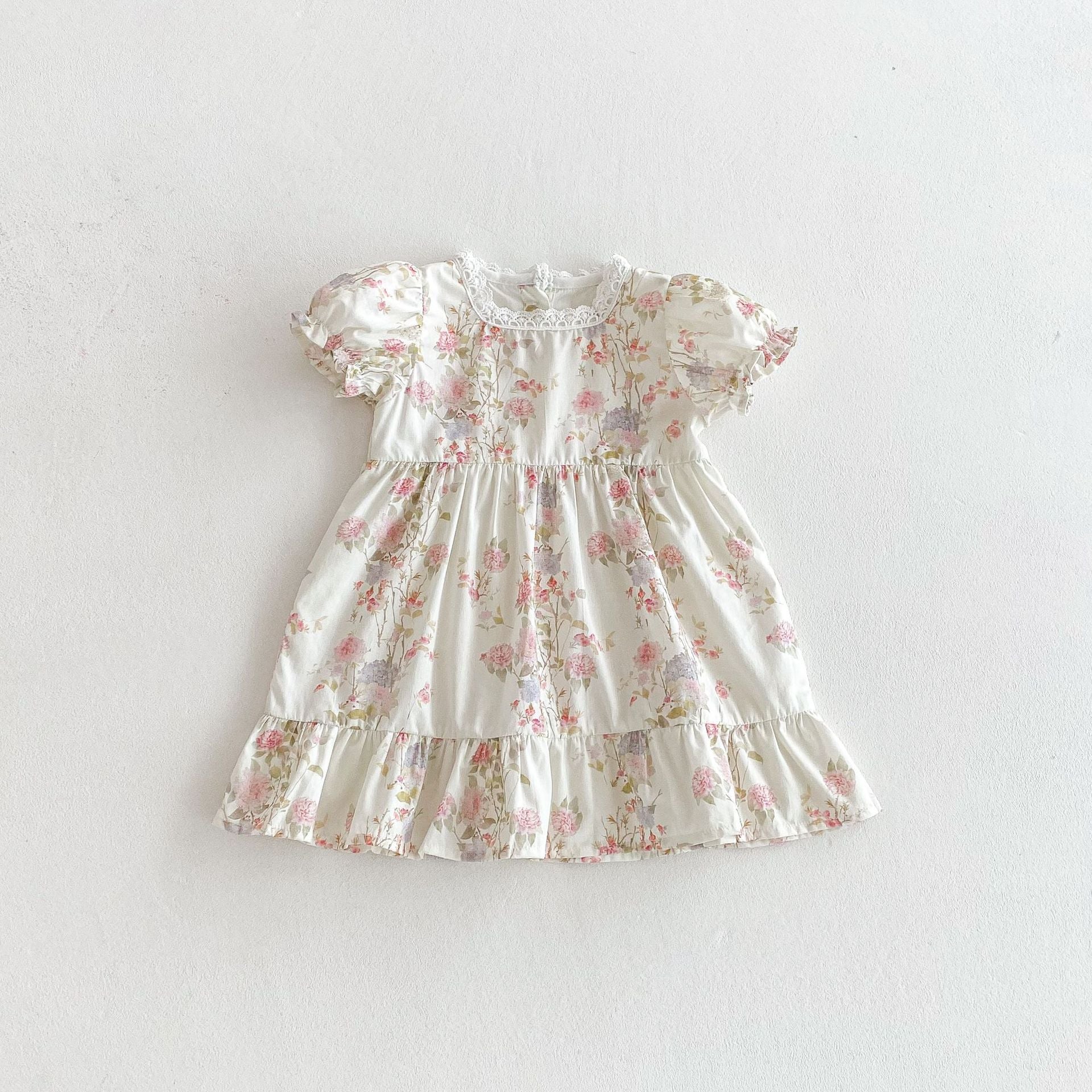 Baby Kid Girls Flower Print Dresses Wholesale 25050888
