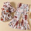 Baby Kid Girls Flower Print Pants Wholesale 221117274