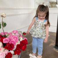 Baby Kid Girls Flower Print Tank Tops Wholesale 230326406