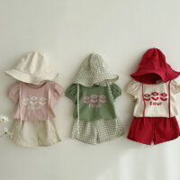 Baby Kid Girls Flower Print Tops Wholesale 25040319