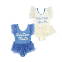 Baby Kid Girls Letters Beach Rompers Swimwears Wholesale 220606144