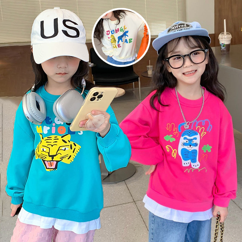 Baby Kid Girls Letters Cartoon Print Hoodies Swearshirts Wholesale 220924482
