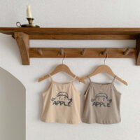 Baby Kid Girls Letters Cartoon Print Tank Tops Wholesale 230107138