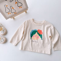Baby Kid Girls Letters Cartoon Print Tops Wholesale 221010289